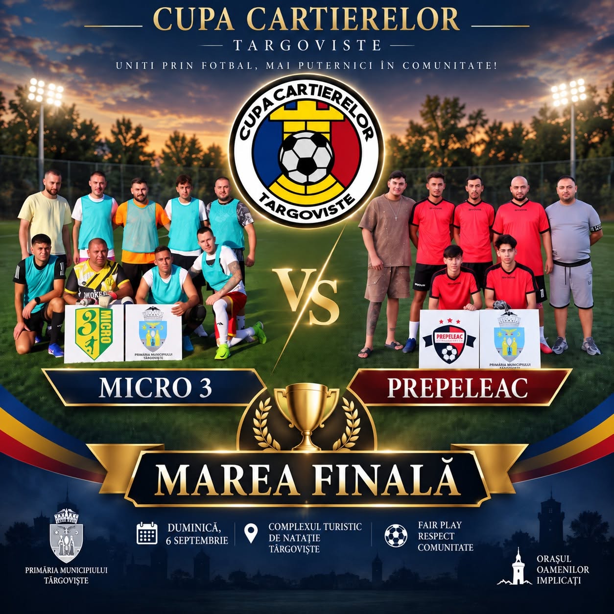 You are currently viewing Premieră la Cupa Cartierelor: niciuna dintre finalistele de anul acesta nu a mai câștigat trofeul. Micro 3 – Prepeleac, duminică