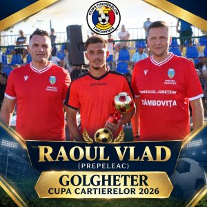 Read more about the article Raoul Vlad, golgheterul Cupei Cartierelor la doar 17 ani. Peste 100 de goluri marcate în turneul de la Târgoviște