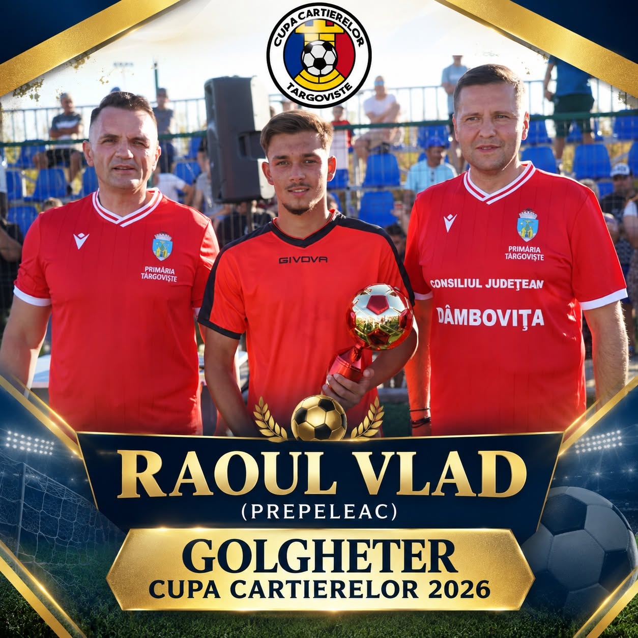 You are currently viewing Raoul Vlad, golgheterul Cupei Cartierelor la doar 17 ani. Peste 100 de goluri marcate în turneul de la Târgoviște
