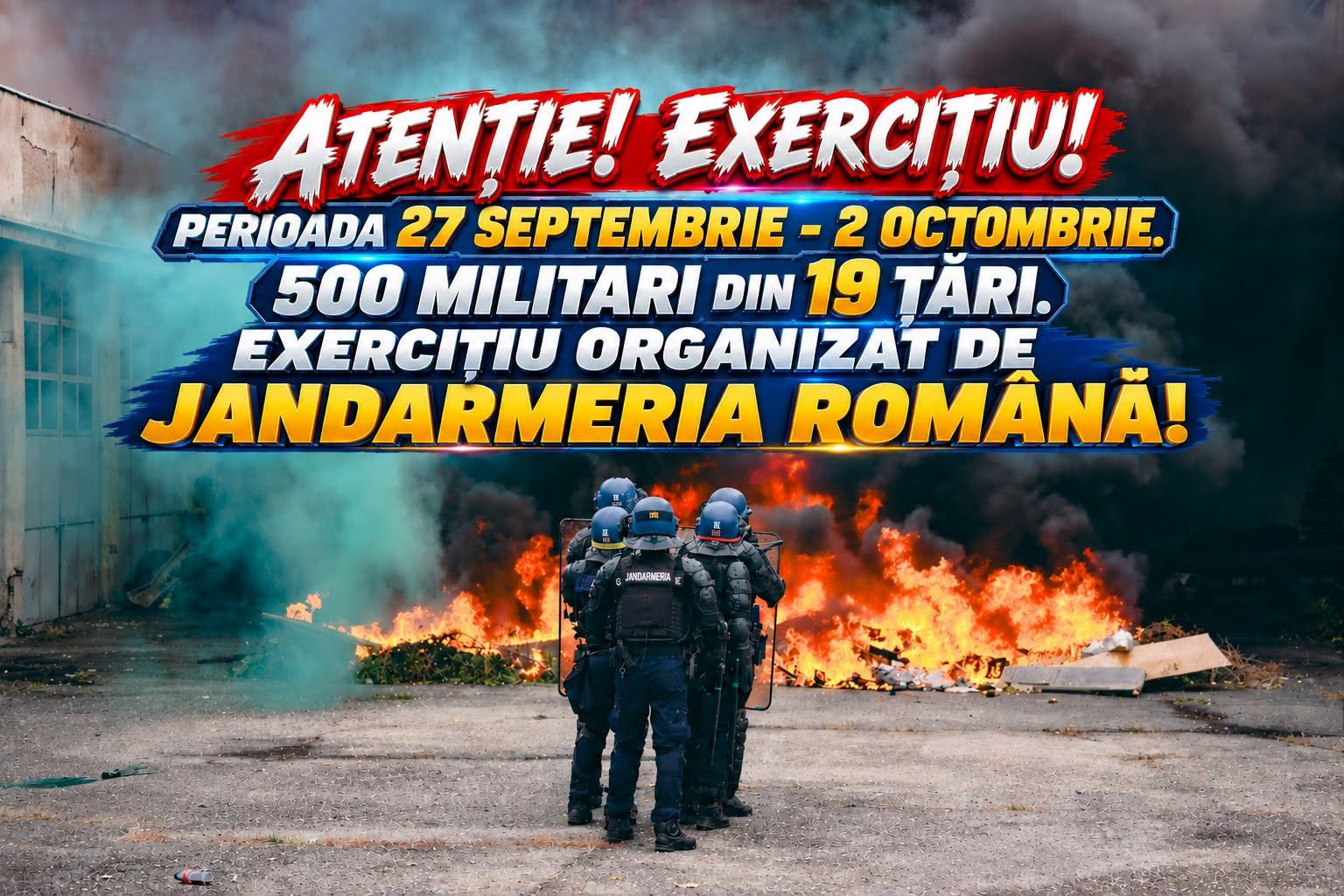 You are currently viewing Jandarmeria anunță un exercițiu de amploare în Dâmbovița, la Ochiuri, cu participare internațională