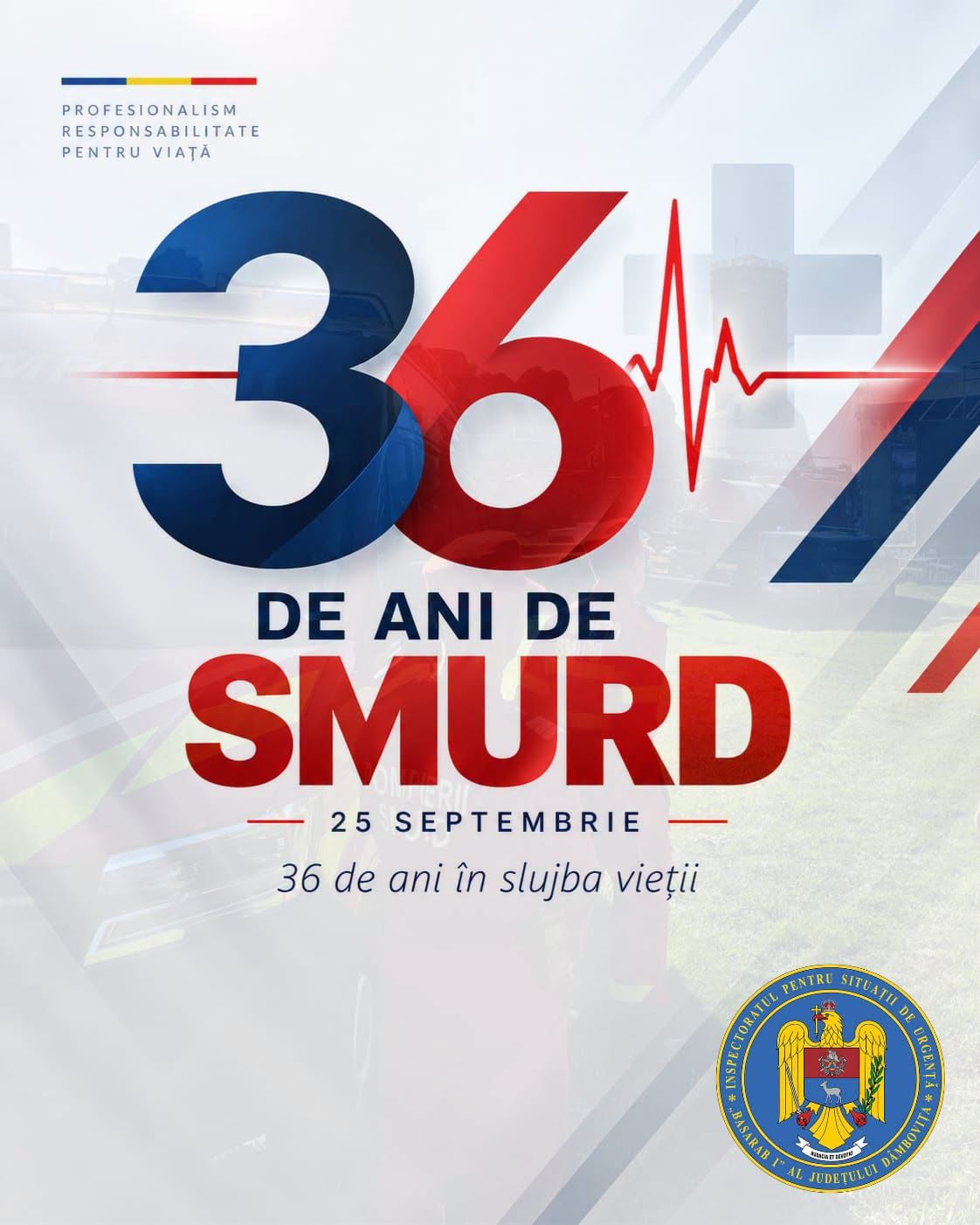 You are currently viewing SMURD, de 36 de ani în prima linie a urgențelor. ISU Dâmbovița marchează aniversarea serviciului