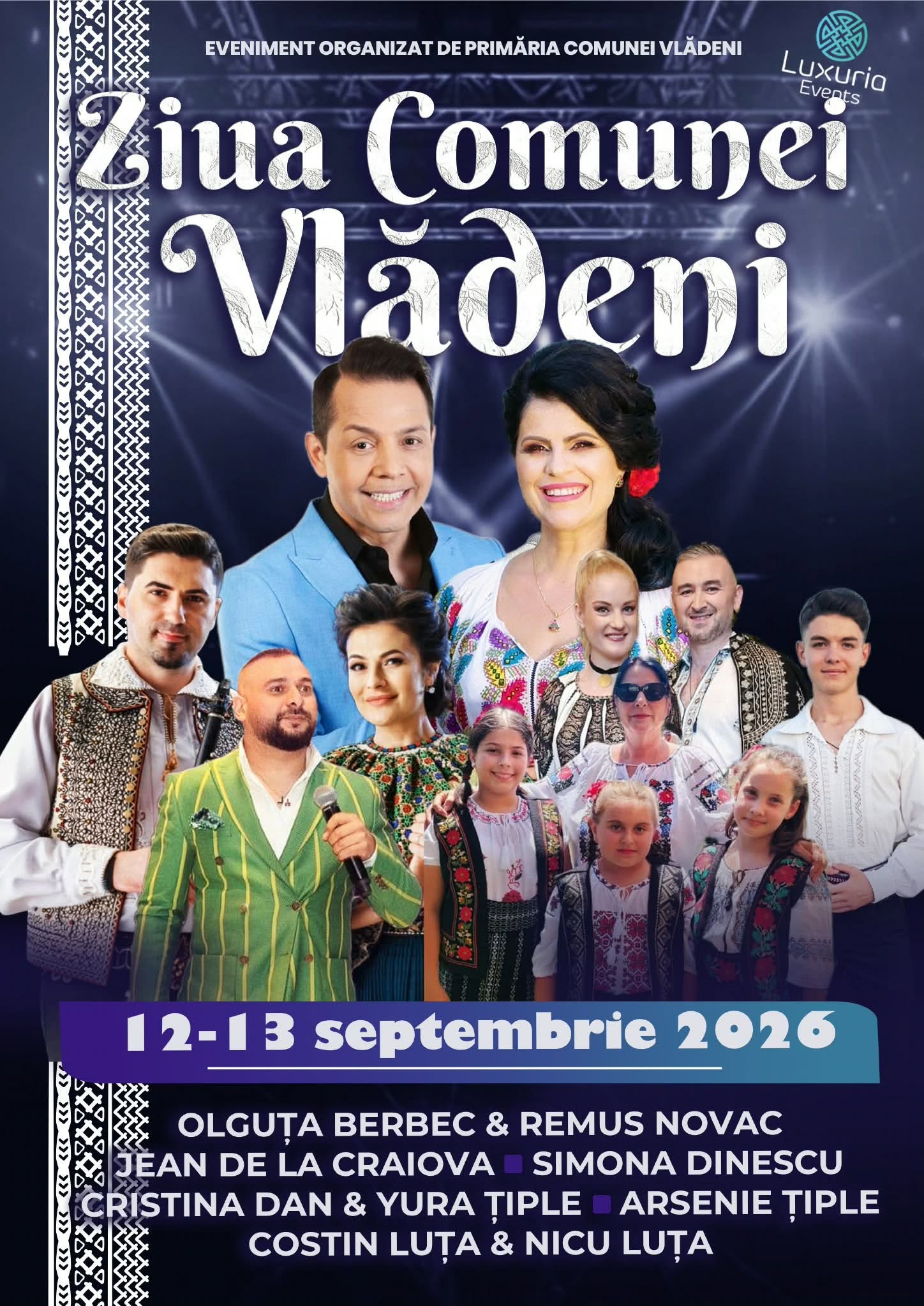 You are currently viewing Două zile de sărbătoare la Vlădeni. Artiști cunoscuți, pe scena Zilei Comunei, în 12 și 13 septembrie