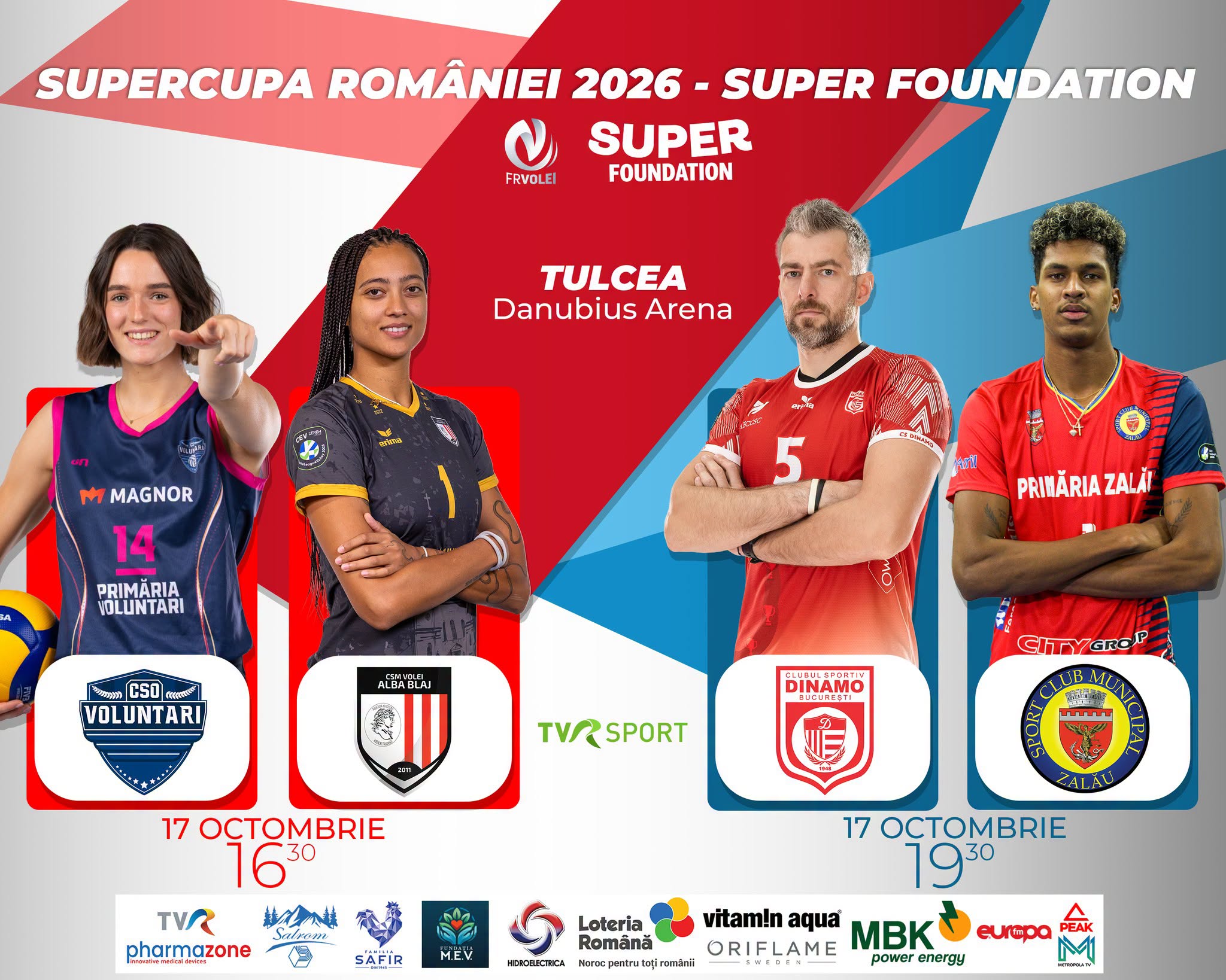 You are currently viewing Voleiul se aprinde din nou la Tulcea! Supercupa aduce spectacol de gală pe malul Dunării