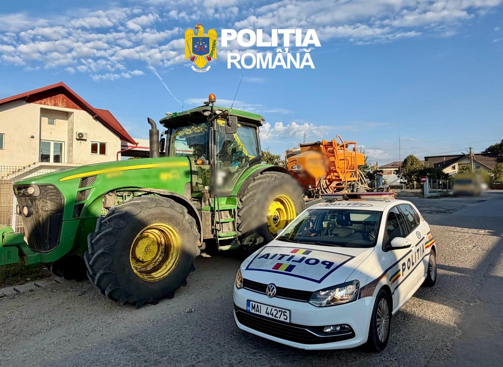 You are currently viewing BĂLENI: TÂNĂR FĂRĂ PERMIS, SURPRINS LA VOLANUL UNUI UTILAJ AGRICOL NEÎNMATRICULAT
