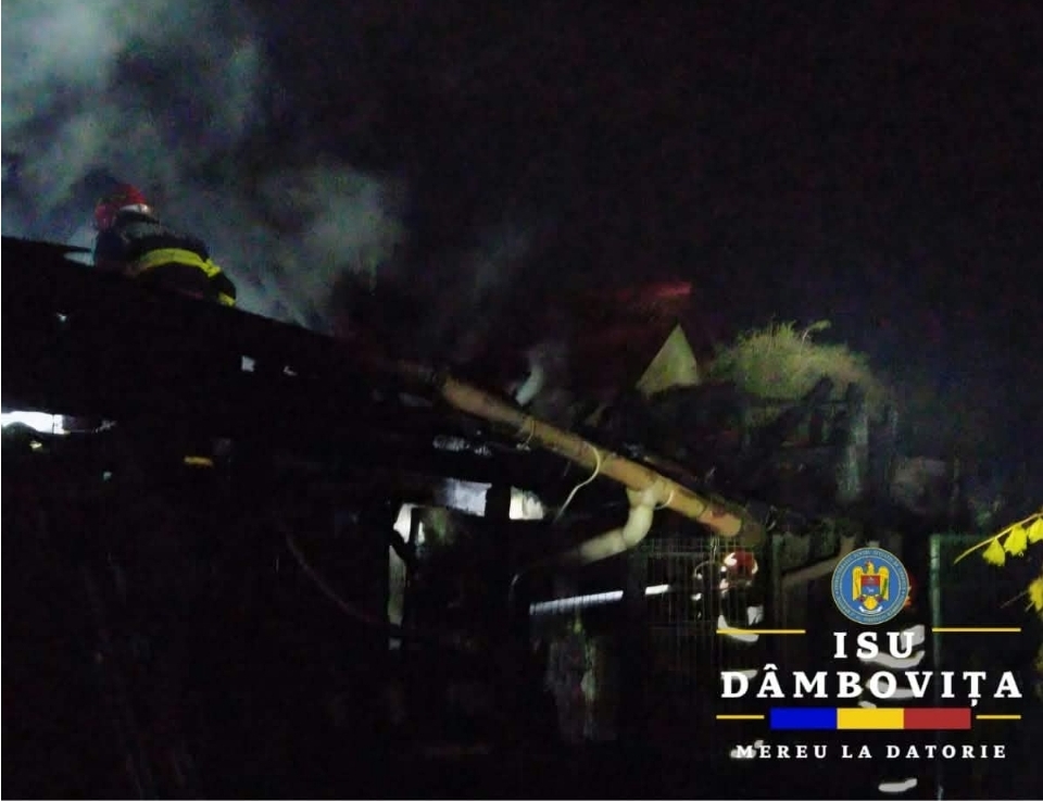 You are currently viewing Incendiu puternic într-o gospodărie din comuna Crevedia, sat Dârza!