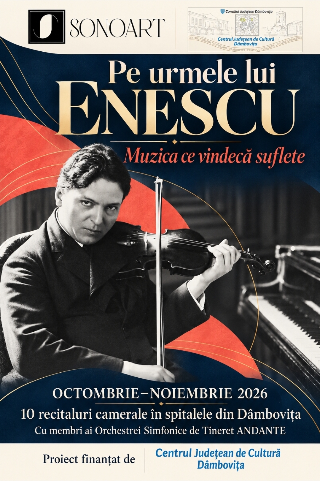 You are currently viewing „Pe urmele lui Enescu – muzica ce vindecă suflete”: muzica clasică ajunge în spitalele din Dâmbovița