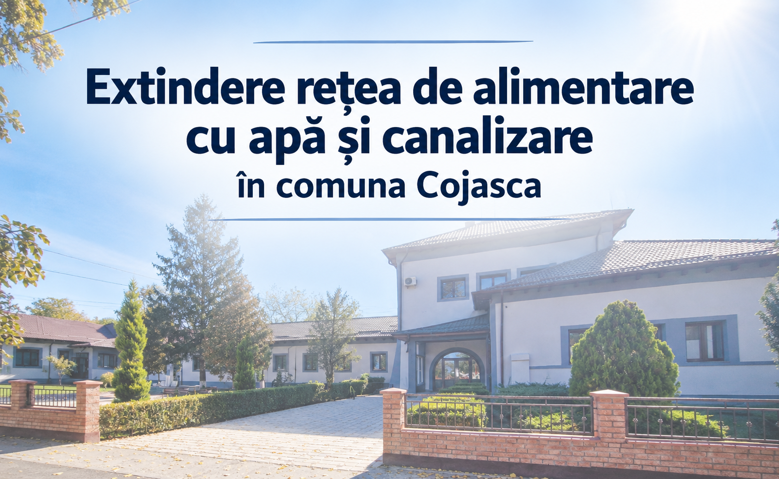 You are currently viewing Primarul comunei Cojasca, Marcel Bamboi, anunță decizia etapei de încadrare a DJM Dâmbovița pentru proiectul „Extindere rețea de alimentare cu apă și canalizare în comuna Cojasca”