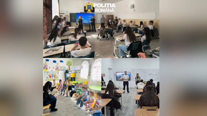 You are currently viewing Polițiștii au ajuns în școlile din Târgoviște și trei comune. Violența, bullyingul și absenteismul, discutate cu peste 500 de elevi